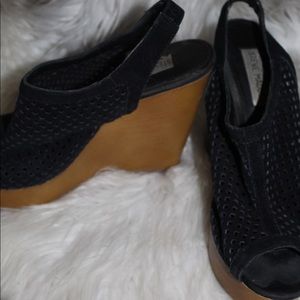 Black Steve Madden Wedges